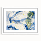 Modern Wall Art: Abstract Fish Composition in Oceanic Blue Tones