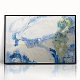 Modern Wall Art: Abstract Fish Composition in Oceanic Blue Tones