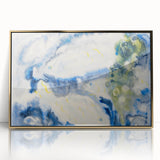 Modern Wall Art: Abstract Fish Composition in Oceanic Blue Tones