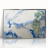 Modern Wall Art: Abstract Fish Composition in Oceanic Blue Tones