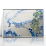 Modern Wall Art: Abstract Fish Composition in Oceanic Blue Tones
