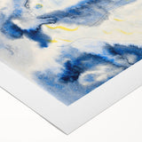 Modern Wall Art: Abstract Fish Composition in Oceanic Blue Tones