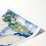 Modern Wall Art: Abstract Fish Composition in Oceanic Blue Tones