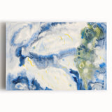 Modern Wall Art: Abstract Fish Composition in Oceanic Blue Tones