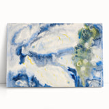 Modern Wall Art: Abstract Fish Composition in Oceanic Blue Tones