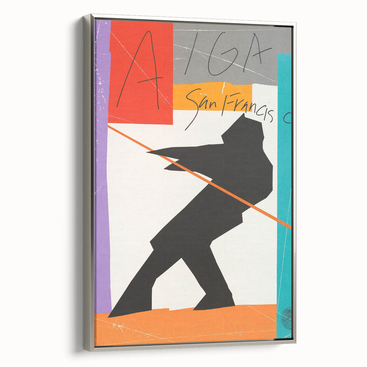 AIGA San Francisco Modern Wall Art – Abstract Vintage Poster