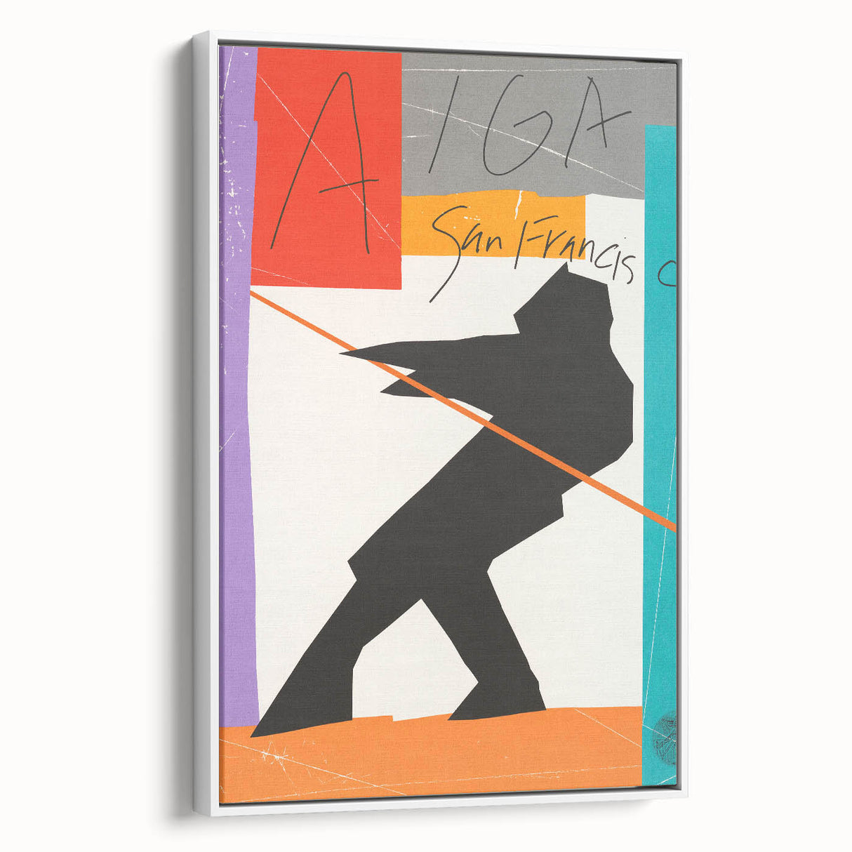 AIGA San Francisco Modern Wall Art – Abstract Vintage Poster