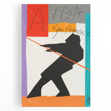 AIGA San Francisco Modern Wall Art – Abstract Vintage Poster