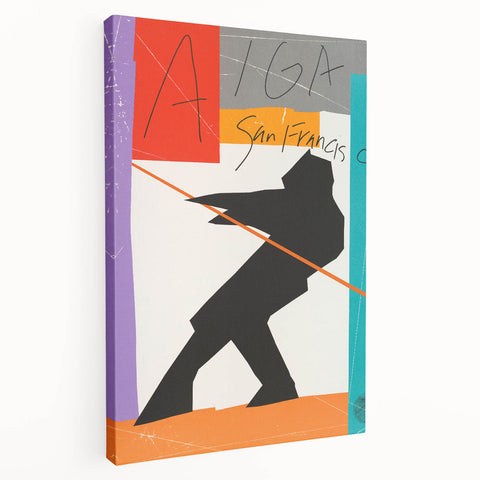 AIGA San Francisco Modern Wall Art – Abstract Vintage Poster