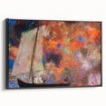 Modern Wall Art: Dreamy Sailing Scene with Vibrant Cloudscape