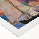 Modern Wall Art: Dreamy Sailing Scene with Vibrant Cloudscape