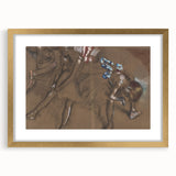 Impressionist Ballet Wall Art – Three Dancers Resting by Edgar Degas