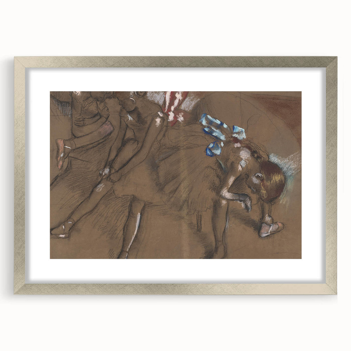 Impressionist Ballet Wall Art – Three Dancers Resting by Edgar Degas