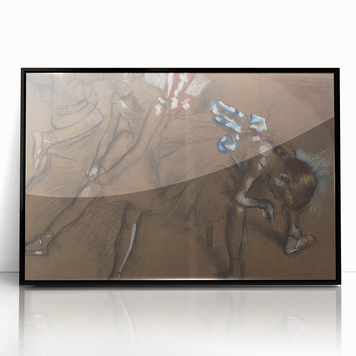 Impressionist Ballet Wall Art – Three Dancers Resting by Edgar Degas