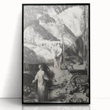 Farewell to Utopia Modern Wall Art – Monochrome Contemporary Decor