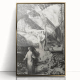 Farewell to Utopia Modern Wall Art – Monochrome Contemporary Decor