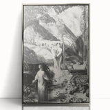 Farewell to Utopia Modern Wall Art – Monochrome Contemporary Decor