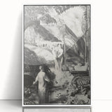 Farewell to Utopia Modern Wall Art – Monochrome Contemporary Decor