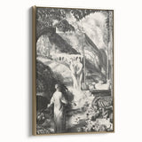 Farewell to Utopia Modern Wall Art – Monochrome Contemporary Decor