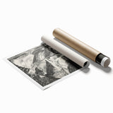 Farewell to Utopia Modern Wall Art – Monochrome Contemporary Decor