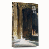 Cathedral Interior Modern Wall Art – Abstract Architectural Decor