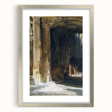 Cathedral Interior Modern Wall Art – Abstract Architectural Decor