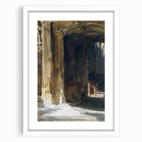 Cathedral Interior Modern Wall Art – Abstract Architectural Decor