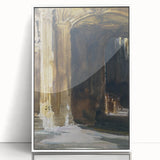 Cathedral Interior Modern Wall Art – Abstract Architectural Decor