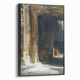 Cathedral Interior Modern Wall Art – Abstract Architectural Decor