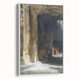 Cathedral Interior Modern Wall Art – Abstract Architectural Decor