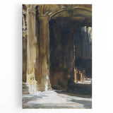 Cathedral Interior Modern Wall Art – Abstract Architectural Decor