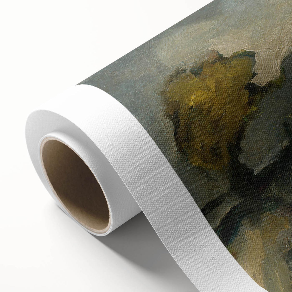 Modern Wall Art: Atmospheric Bridge Scene in Muted Gray Tones