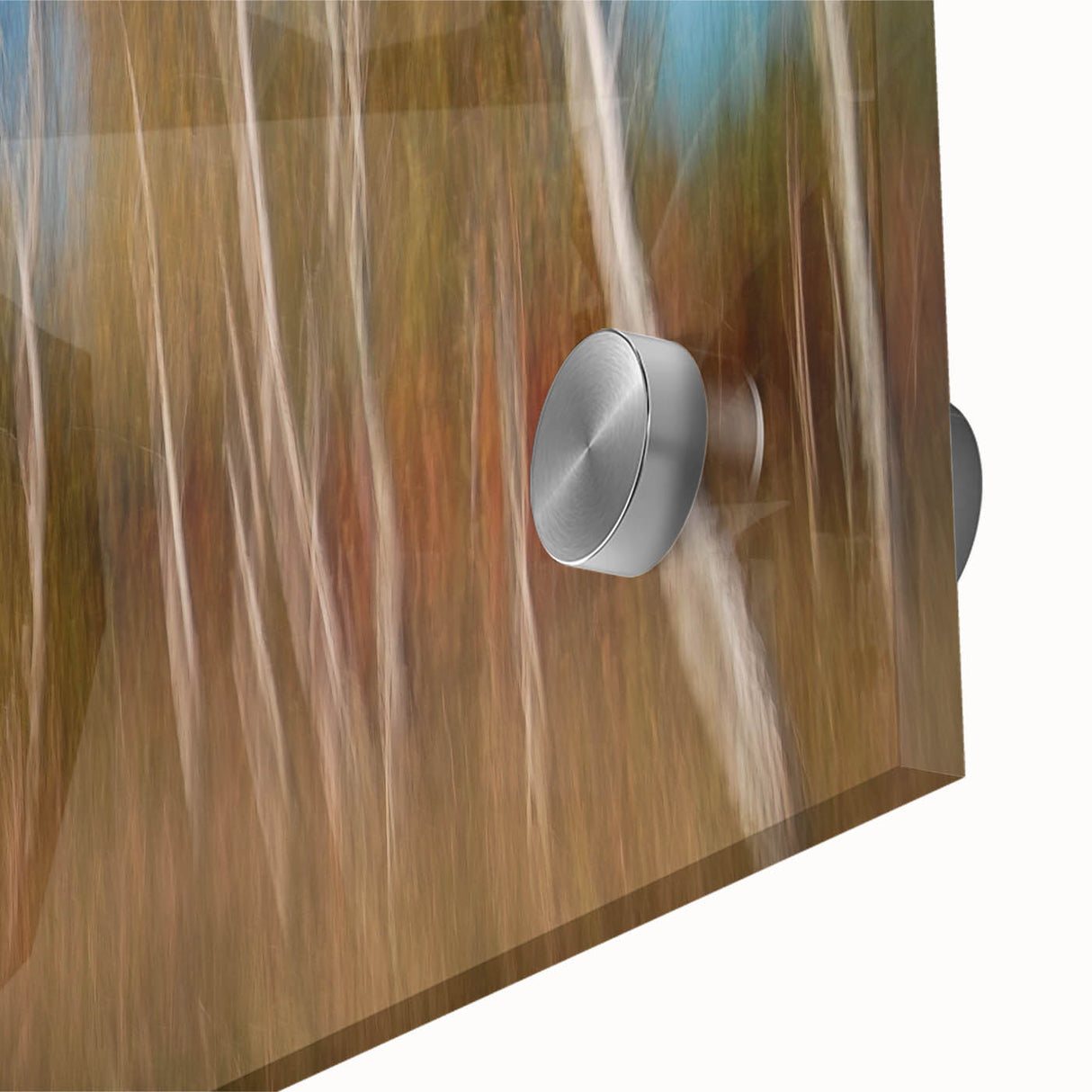 Echoes of Autumn – Abstract Forest Scene in Vertical Color Motion