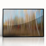 Echoes of Autumn – Abstract Forest Scene in Vertical Color Motion
