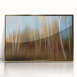 Echoes of Autumn – Abstract Forest Scene in Vertical Color Motion
