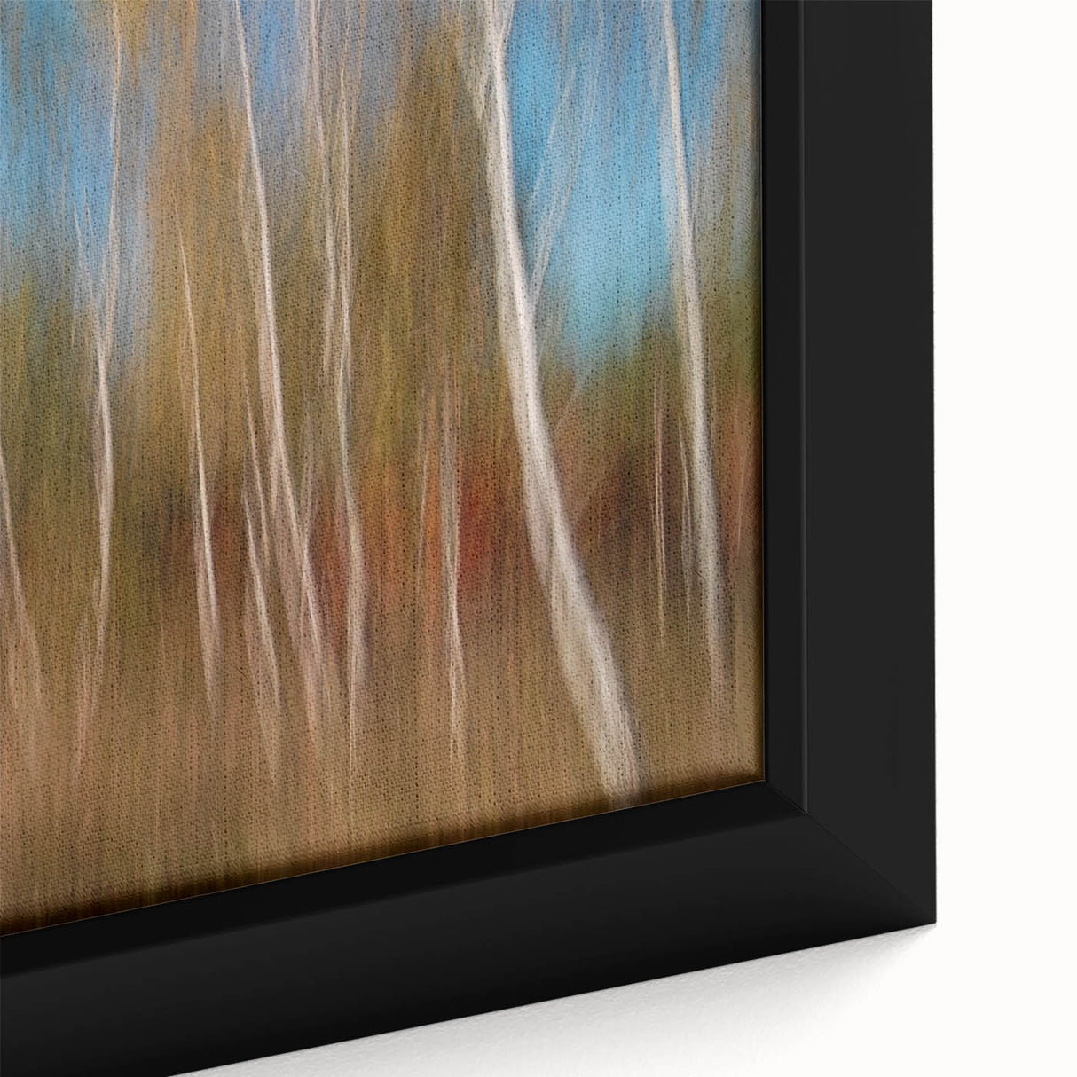 Echoes of Autumn – Abstract Forest Scene in Vertical Color Motion