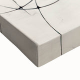 Custom Dining Room Wall Decor – Abstract Navy & Gold Canvas