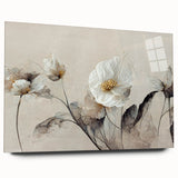 Elegant Floral Living Room Wall Art – Modern Framed Canvas Decor