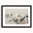 Elegant Floral Living Room Wall Art – Modern Framed Canvas Decor