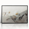 Elegant Floral Living Room Wall Art – Modern Framed Canvas Decor