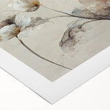 Elegant Floral Living Room Wall Art – Modern Framed Canvas Decor