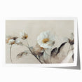 Elegant Floral Living Room Wall Art – Modern Framed Canvas Decor
