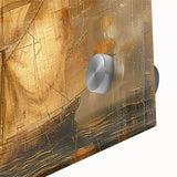 Golden Nautical Office Wall Art – Modern Corporate Decor