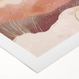 Abstract landscape wall art on rolled canvas, showcasing vibrant colors and fluid shapes, ideal for modern home decor. Packaged securely in a cardboard tube for safe shipping.