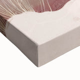 Close-up of a vibrant abstract landscape wall art canvas showcasing rich blues and greens, perfect for modern home decor. The textured surface enhances visual depth.