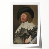 Baroque Portrait Art - Historical Antique Print for Elegant Wall Décor