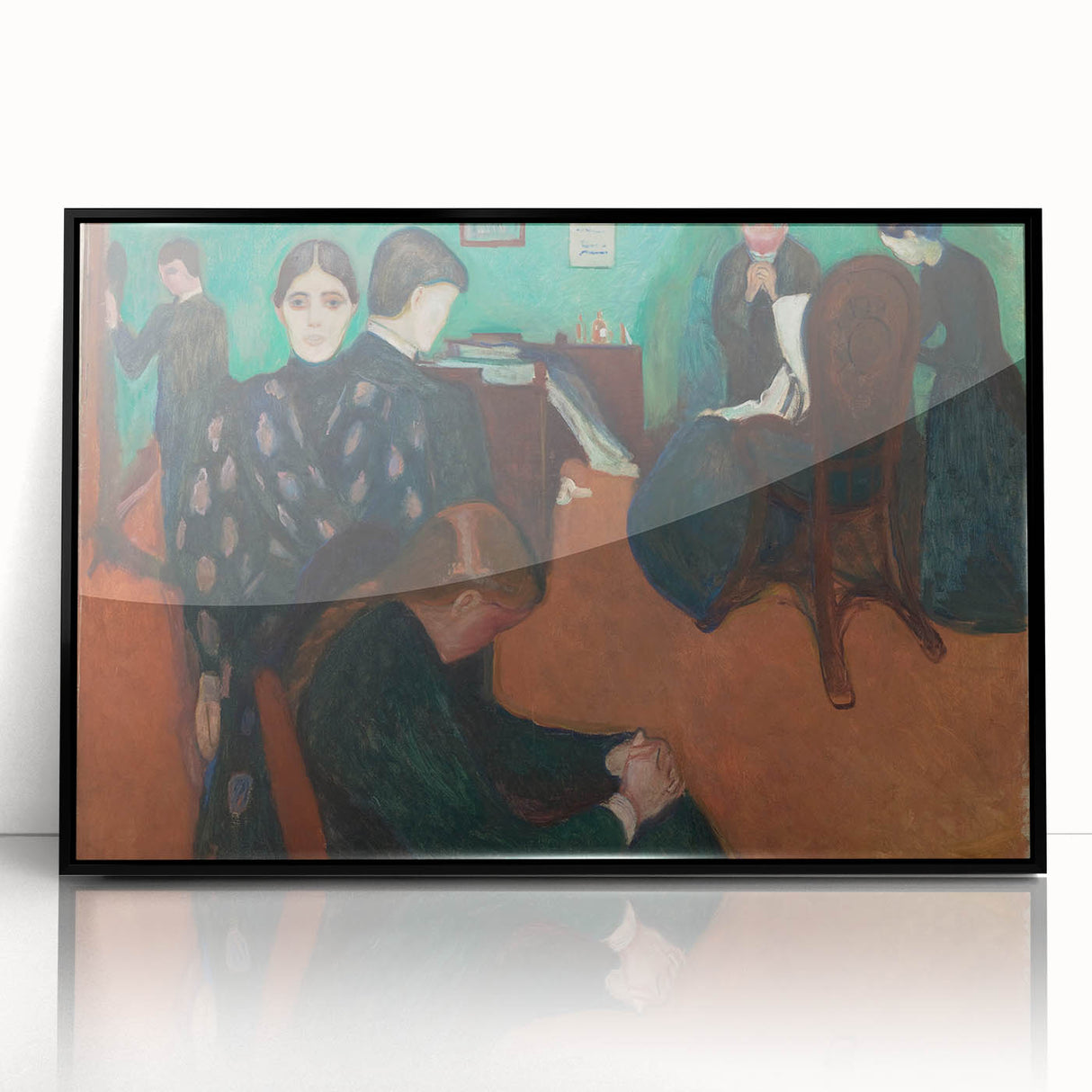 Expressionist Art: "Death in the Sickroom" Modern Expressionism Wall Art