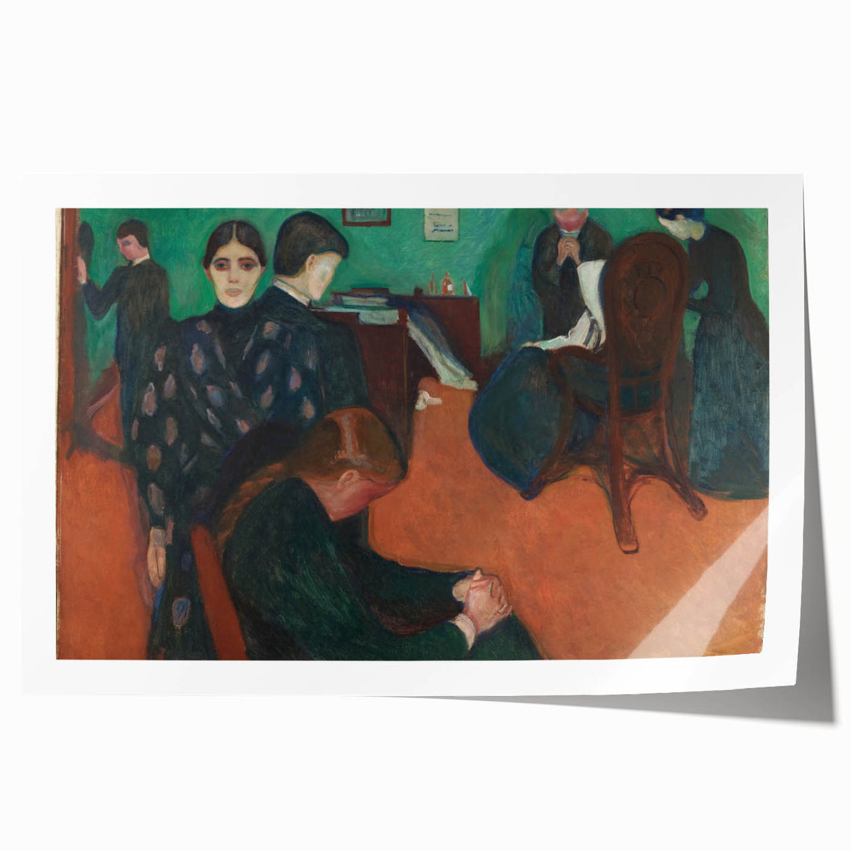 Expressionist Art: "Death in the Sickroom" Modern Expressionism Wall Art