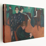 Expressionist Art: "Death in the Sickroom" Modern Expressionism Wall Art