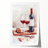 Extra large rolled canvas print featuring a floral design in soft pastel shades, ideal for art wall dining room.